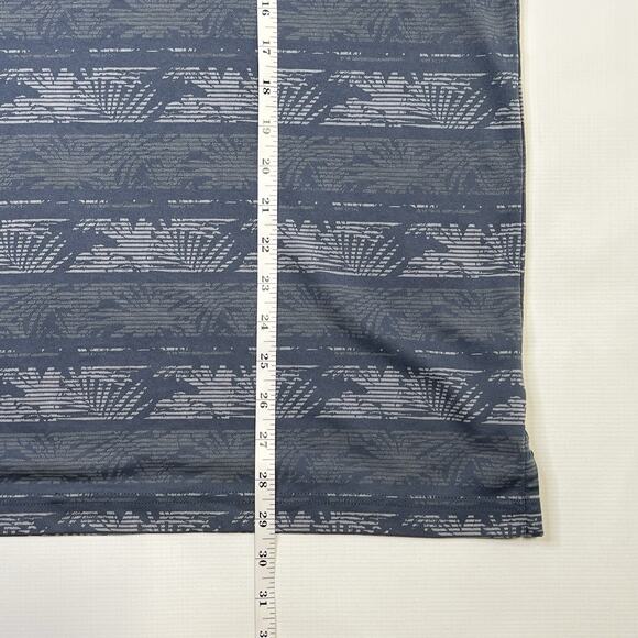 Travis Mathew Shirt Large Prestige Performance Blue Frosty Morning Golf Polo - Picture 9 of 11